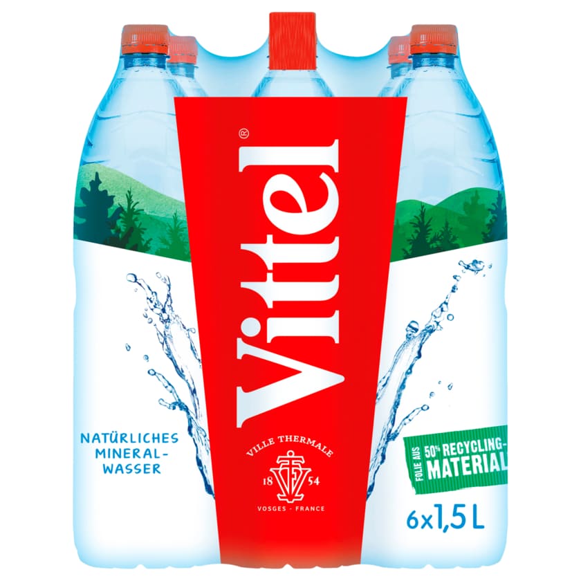 Vittel Stilles Mineralwasser 6x1,5l